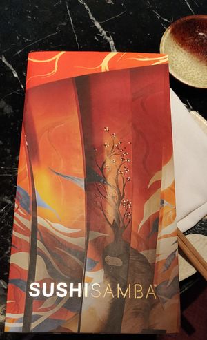 Menu at SushiSamba in Las Vegas