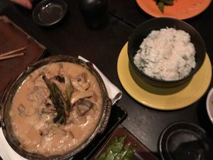 Coco Tobanyaki, and coconut rice.  at SushiSamba in Las Vegas