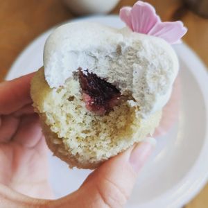 Cherry Blossom Cupcake at Out of the Bubble Bakery in Springfield