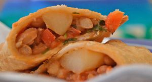 bean-potato pastelillo at Pilar Caribbean in Millville