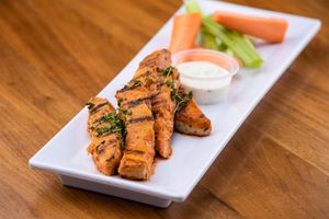 Buffalo Gardein Meatless Plant-Based Chick'n Tenders at Greens and Proteins - Decatur in Las Vegas
