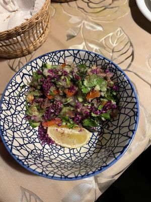 The “vegan salad"  at Afghan Gallery Restaurant in Fitzroy
