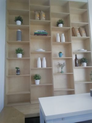 Shelves :) at Realfoods Organic Cafe in Bundoora