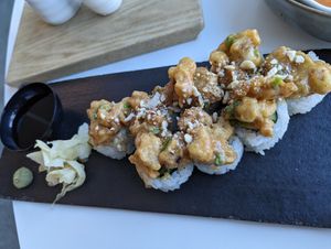 Tofu peanut roll at Tokumaru  in Tallinn
