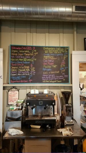 Menu board 2 of 3 at Tough Cookie Bakery in Bastrop