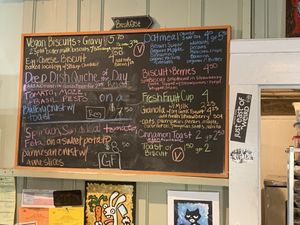 Menu at Tough Cookie Bakery in Bastrop