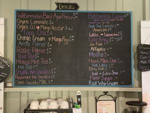 Drinks Menu at Tough Cookie Bakery in Bastrop