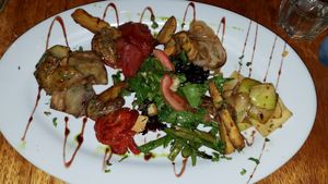 grilled vegetables at Tree House in Aguas Calientes