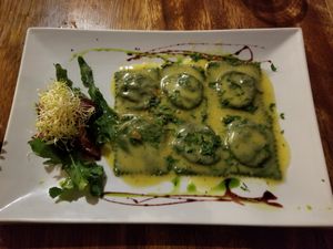 Ravioli at Tree House in Aguas Calientes
