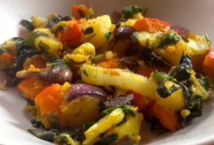 Vegan plate at Le Comptoir Bio in Nice