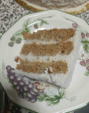 Tarta de coco y almendra at Sweet Paradise in Tenerife