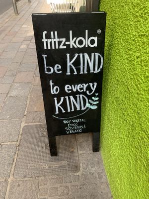 Sign outside  at Sweet Paradise in Tenerife
