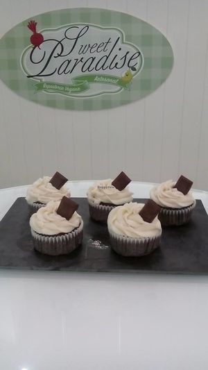 Chocolate and mint cupcake at Sweet Paradise in Tenerife