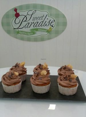 Banana and chocolate cupcakes at Sweet Paradise in Tenerife