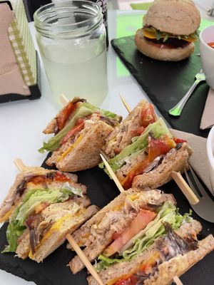 Sandwich & ginger lemonade   at Sweet Paradise in Tenerife