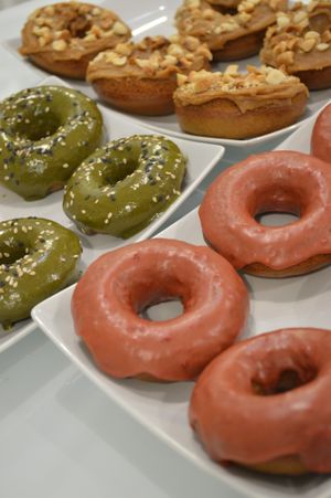 Vegan baked doughnuts at Sweet Paradise in Tenerife