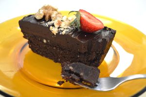 Raw brownie at Sweet Paradise in Tenerife