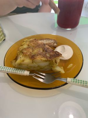 Spanish omelette  at Sweet Paradise in Tenerife