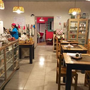 Dining room at Amores Brujos in Urubamba
