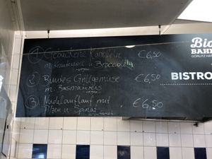 Daily dishes (clearly labeled vegan options)  at Bio im Bahnhof in Goerlitz