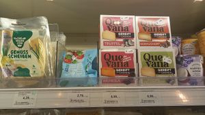 vegan cheese at Bio im Bahnhof in Goerlitz