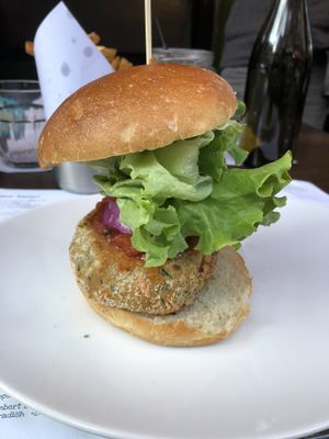 Sweet potato veggie burger at Jo's Burger in Dublin