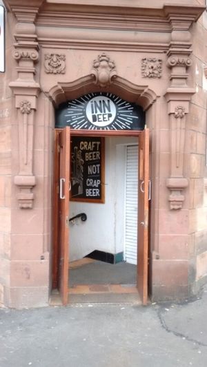 entrance at Inn Deep in Glasgow