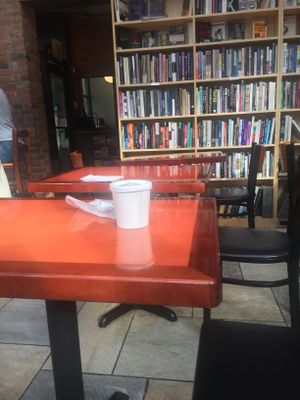 bookstore  at Book Trader Cafe in New Haven