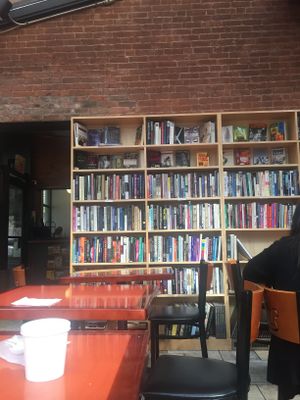 bookstore  at Book Trader Cafe in New Haven