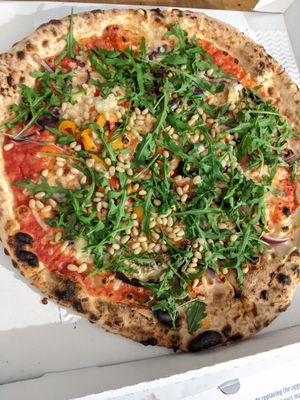 A vegan affair, take away at Dough Pizzeria in Edinburgh