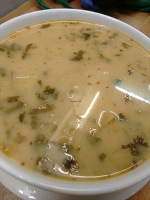 sweetcorn & chilli soup at Castello Coffee - Castle St in Edinburgh