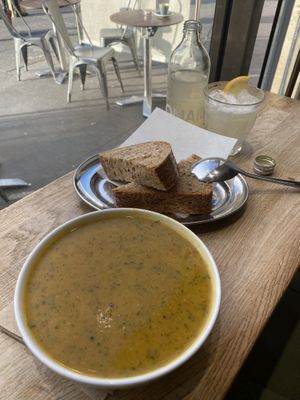 Soup at Castello Coffee - Castle St in Edinburgh
