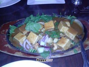 sizzling pra ram at Bulan Thai Vegetarian Kitchen - Melrose in Los Angeles