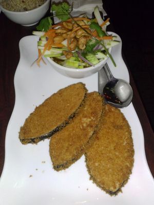 crisp fish with green apple at Bulan Thai Vegetarian Kitchen - Melrose in Los Angeles