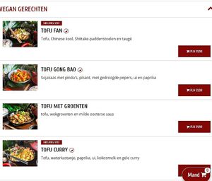 vegan options at Lee's Chinese in Gdansk