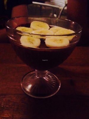 Chocolate mousse with banana (vegan) at Coco Boheme in Aix-en-provence