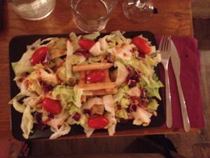 Vegan salad at Coco Boheme in Aix-en-provence