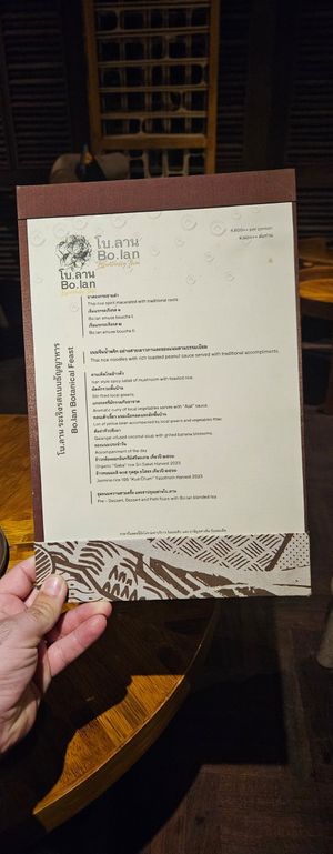 Bo.lan Botanical Feast Menu at Bo.lan in Bangkok