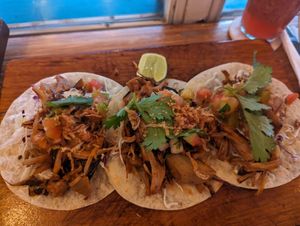 Jackfruit tacos at Sea Circus in Seminyak