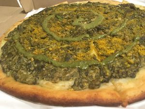 Pizza verdolaga at Pizza Vegana - Recoleta in Buenos Aires