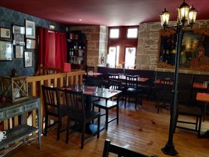 inside the restaurant, first floor at Sherlock Holmes  in Quimper