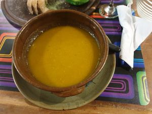 Vegetable soup at Gurupan in Puerto Madryn