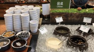 Drinks at Chaedam Vegan Buffet in Daejeon