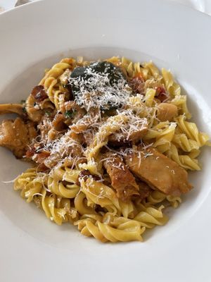 no chicken fenchel pasta  at Emmax in Lanzarote