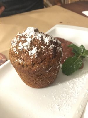 Postre vegano at Emmax in Lanzarote