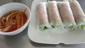 goi cuon (spring roll) at Bo De Tinh Tam in Ho Chi Minh City
