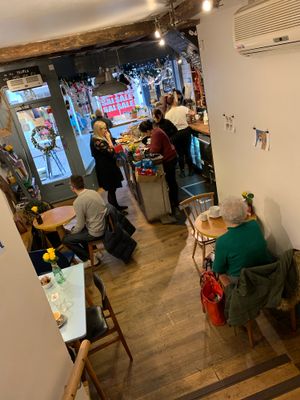 Main downstairs area at Burgate Coffee House in Canterbury