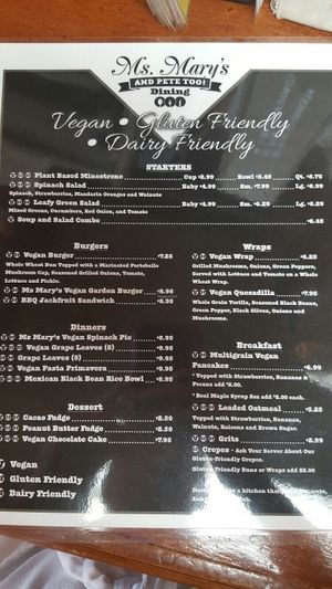 im excited to eat my way through the menu! at Ms. Mary's and Pete Too in Clinton