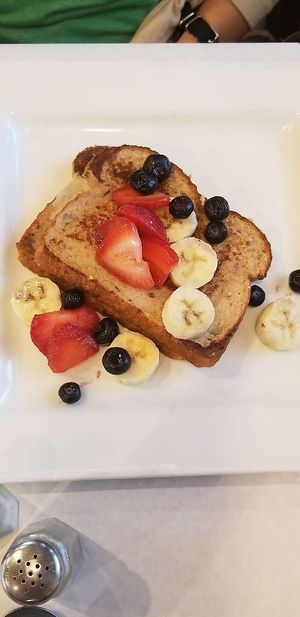 Vegan Stuffed French Toast at Ms. Mary's and Pete Too in Clinton
