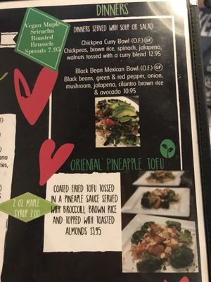 Updated menu 9/19 at Ms. Mary's and Pete Too in Clinton